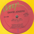 DAVID JOSEPH : YOU CAN'T HIDE (YOUR LOVE FROM ME)